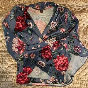 VS Satin Sleep Set Long Sleeve Top/Tulip Short